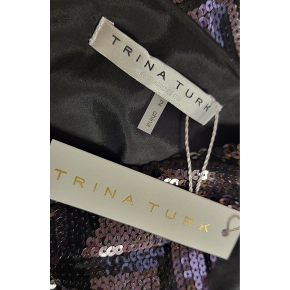NWT Trina Turk Glitterati Sequin Mini Dress - Picture 3 of 7